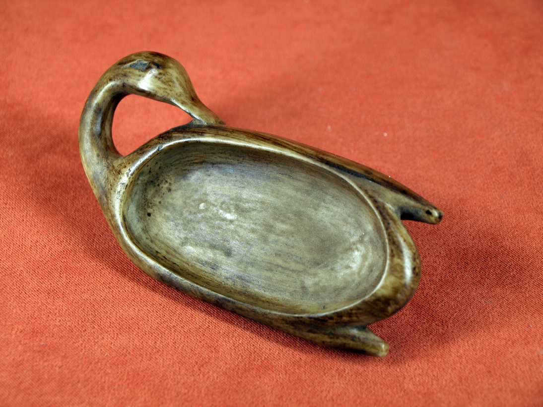 Cuchara en forma de ánade (recipiente cosmético)