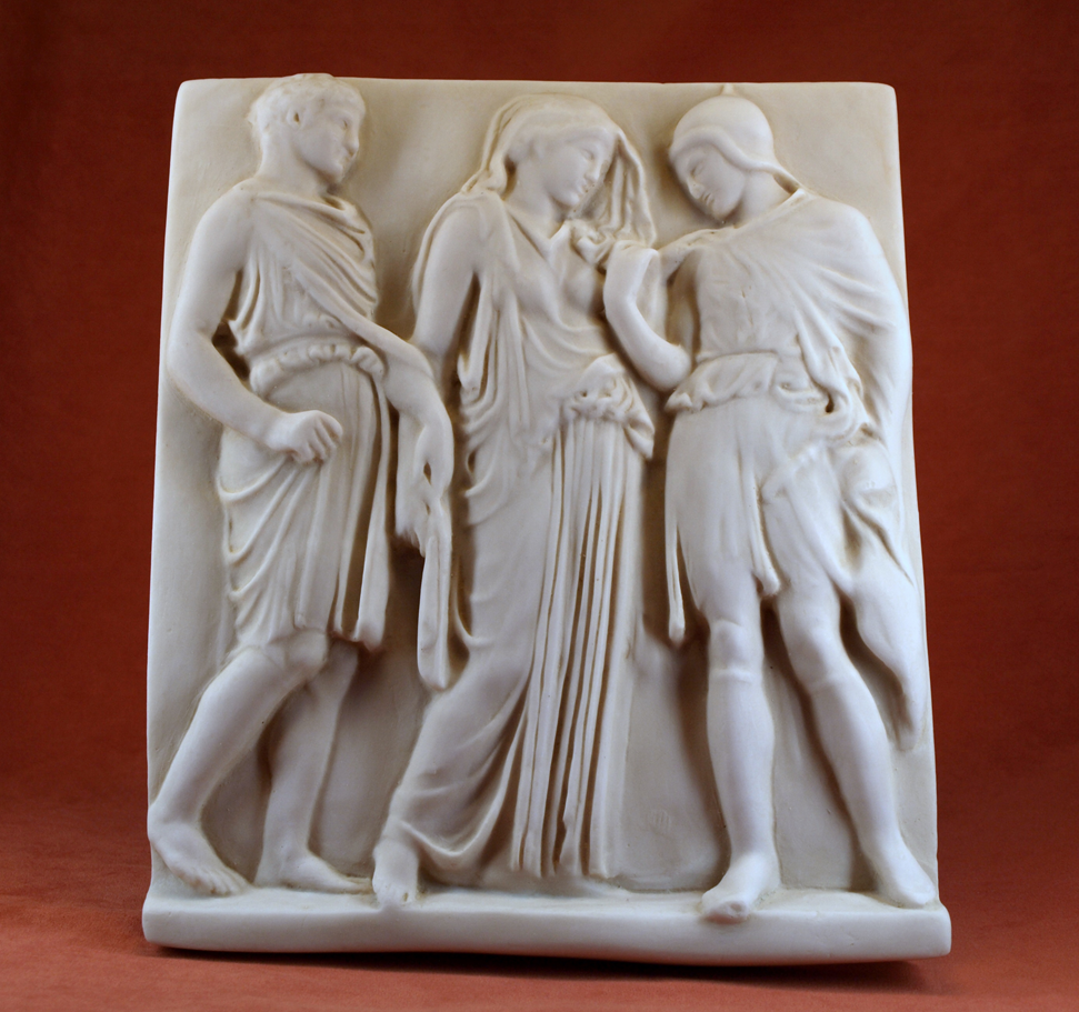 Estela de Orfeo y Eurídice